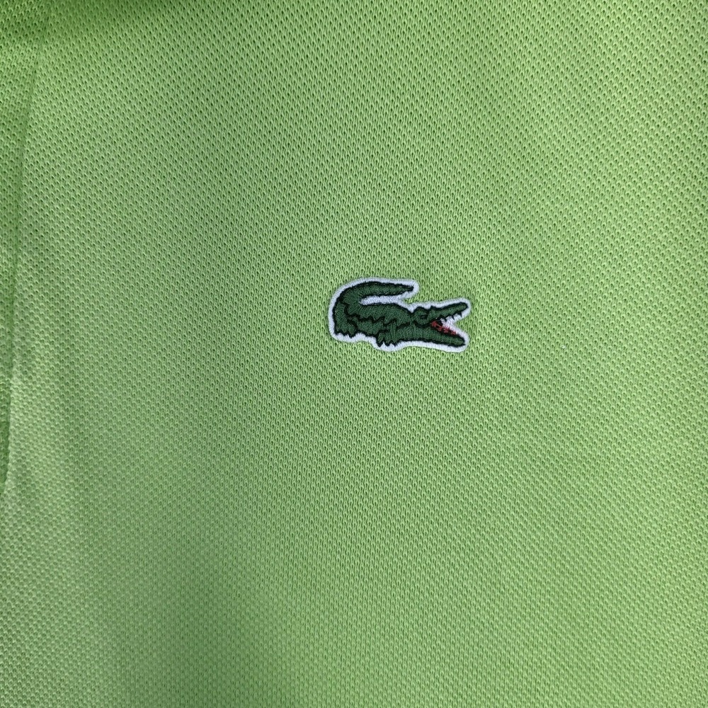 Lacoste Polo‎ Shirt Mens 3XL Green Classic Croc Logo Short Sleeve Casual Tennis - Picture 2 of 7